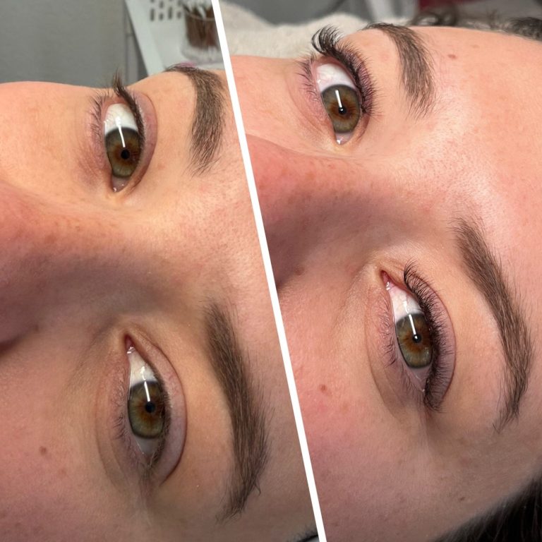 Professionelle Wimpernverlängerung mit natürlichem Volumen und präziser 1:1 Technik bei Alessandra Beauty in Dasing