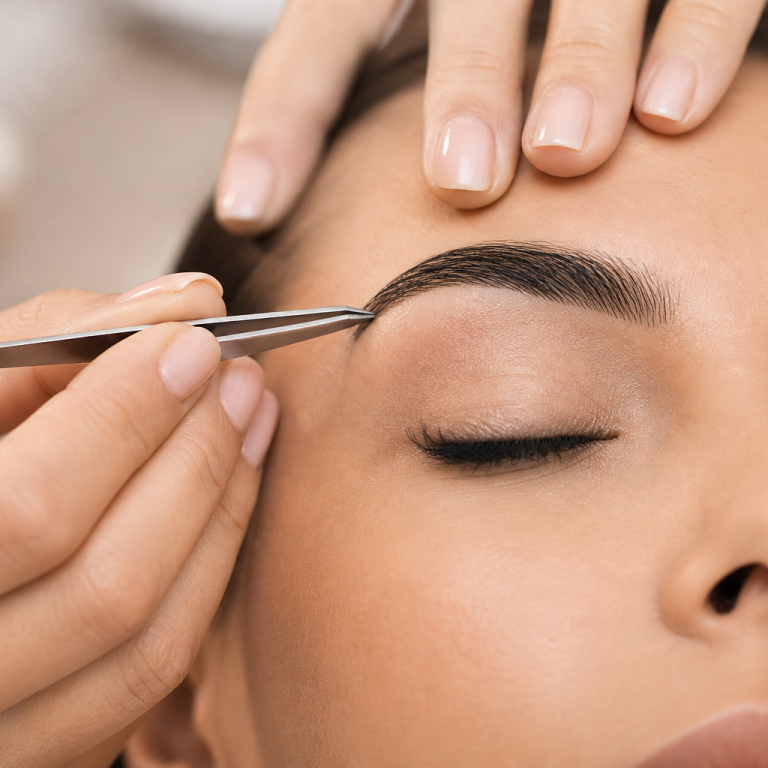 Professionelles Augenbrauenstyling und Wimpernservice bei Alessandra Beauty in Dasing